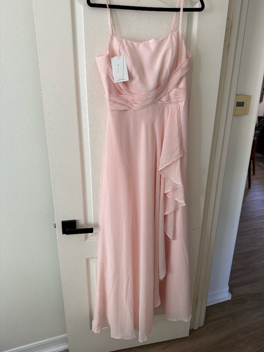 New Fashion Blush Pink Maxi Dress Size 12 NWT Lace Up Corset Back